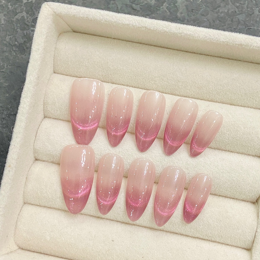 Nail Art Simple - Handgemachte Mandel presse auf Nägeln einfacher
