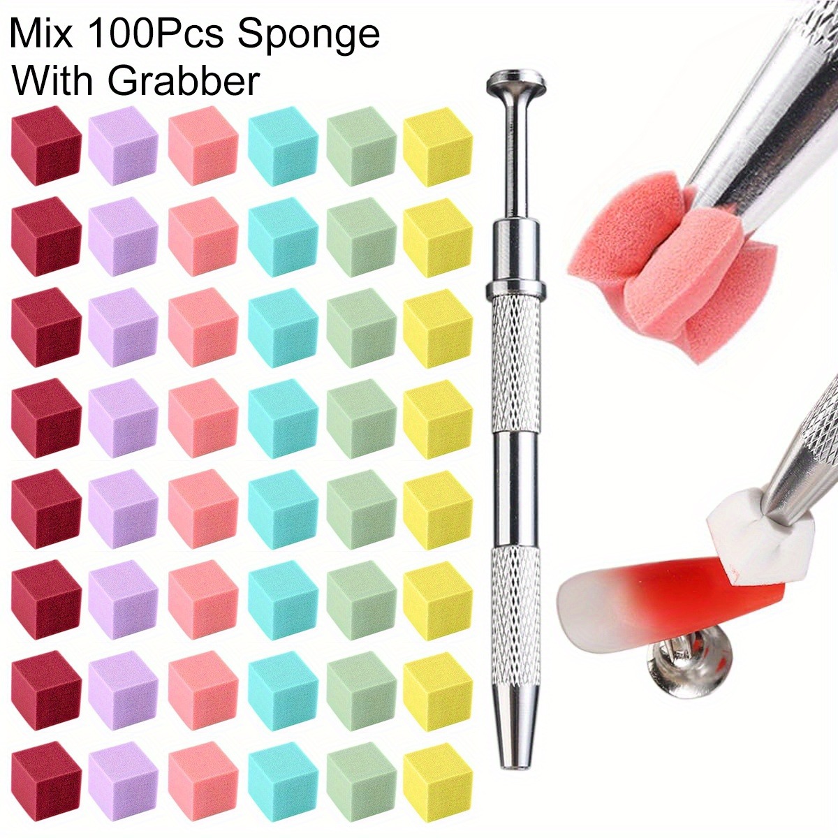 Nail Gel Polish Set - 1/50/100Pcs Platz Nail art Schwamm Set