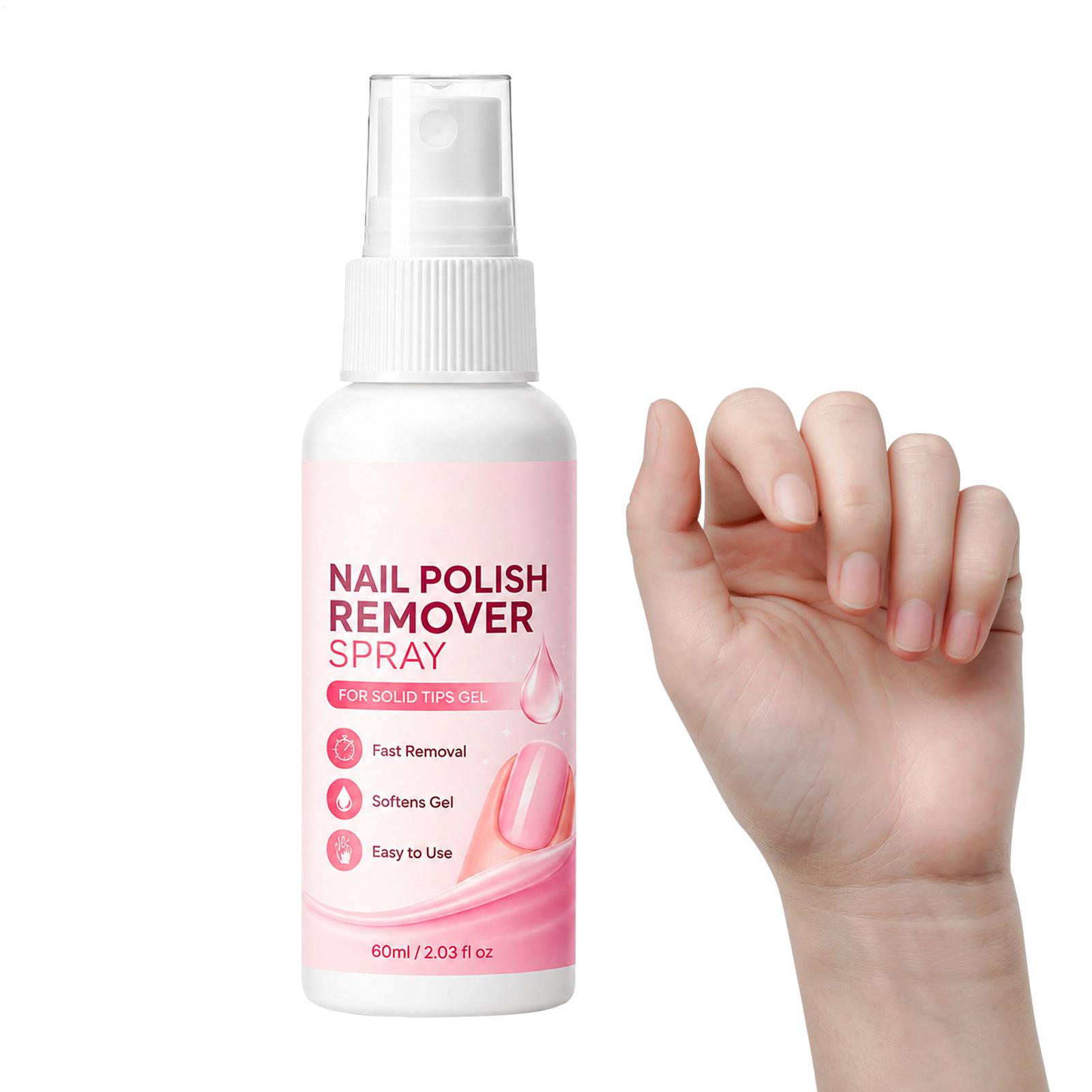 Nail Art Fake Nails - 60ml Nagelentferner-Spray für Press-On-Nägel, künstliche Nagelspitzen,