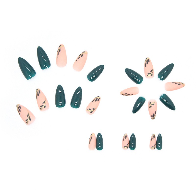 24 Teile/satz Mittellange Mand – Nail Art Simple Bewertung und Preis