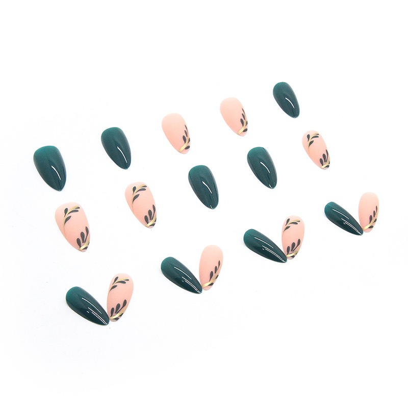 24 Teile/satz Mittellange Mand – Nail Art Simple Bewertung und Preis