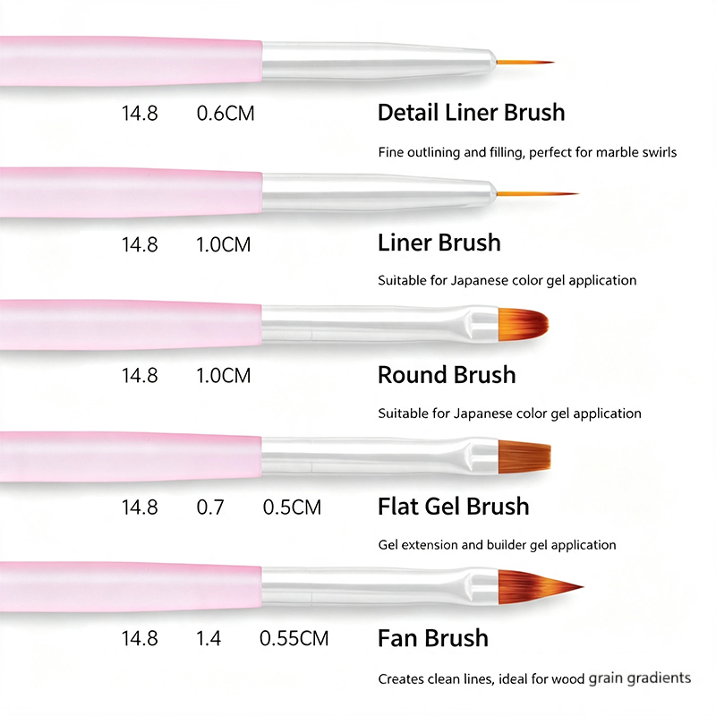 5 Stück Rosa Transparente Nage – Nail Art Pink Soft Bewertung und Preis