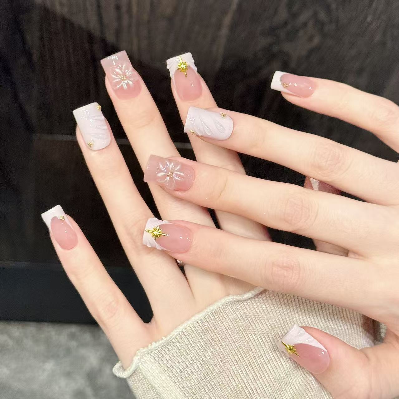 10 Stück handgemachte Nägel in – Nail Art Pink Soft Bewertung und Preis