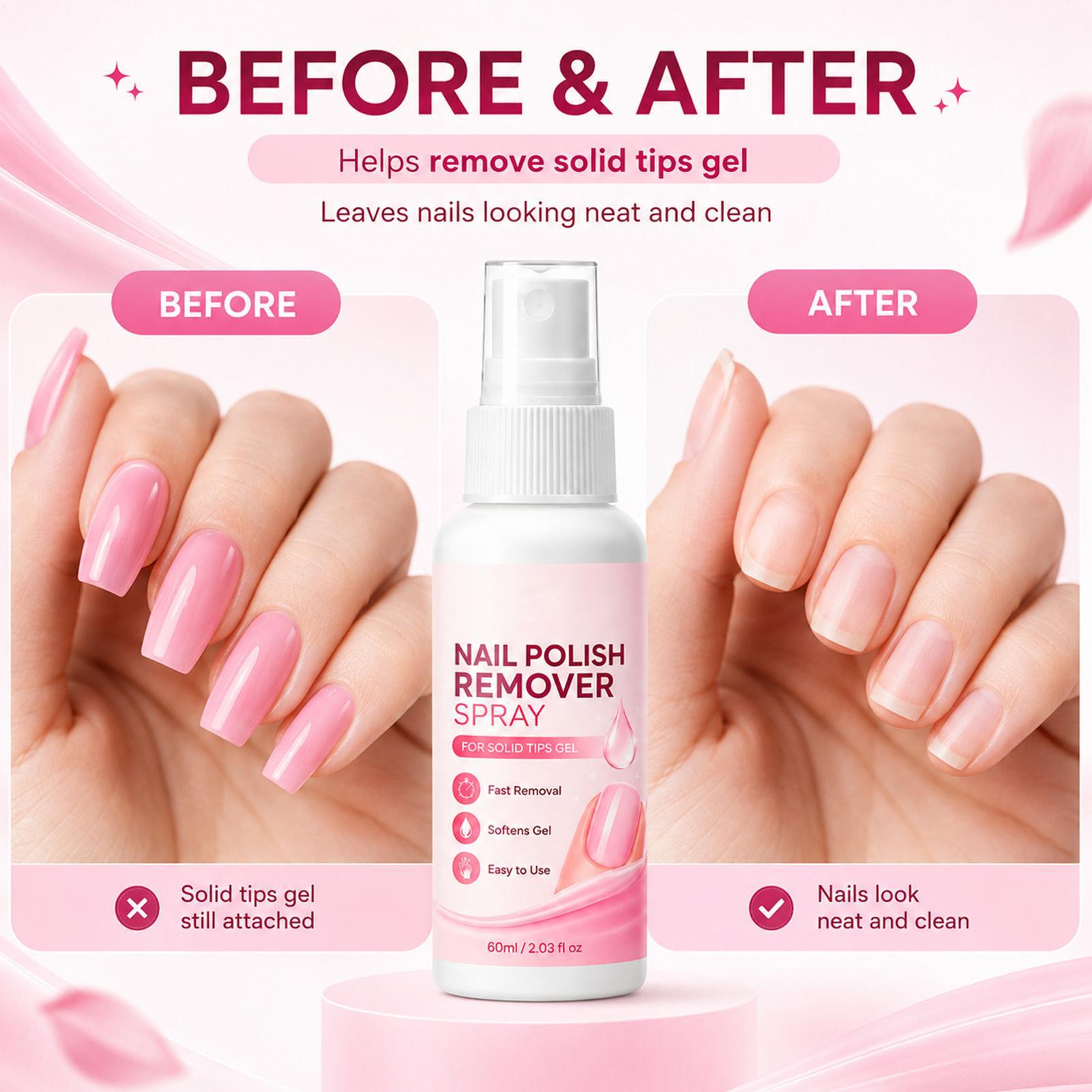 60ml Nagelentferner-Spray für  – Nail Art Fake Nails Bewertung und Preis