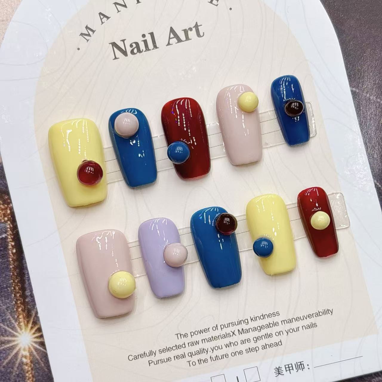 Bunte, farbenfrohe, coole und  – Nail Art Fake Nails Bewertung und Preis