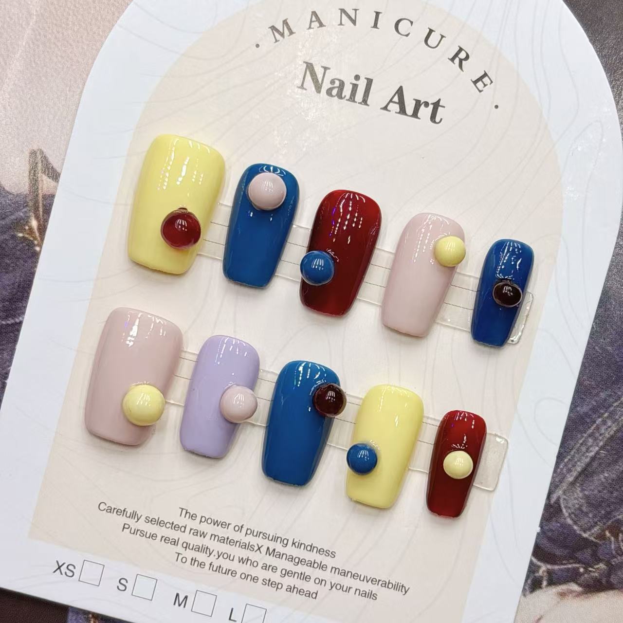 Bunte, farbenfrohe, coole und  – Nail Art Fake Nails Bewertung und Preis