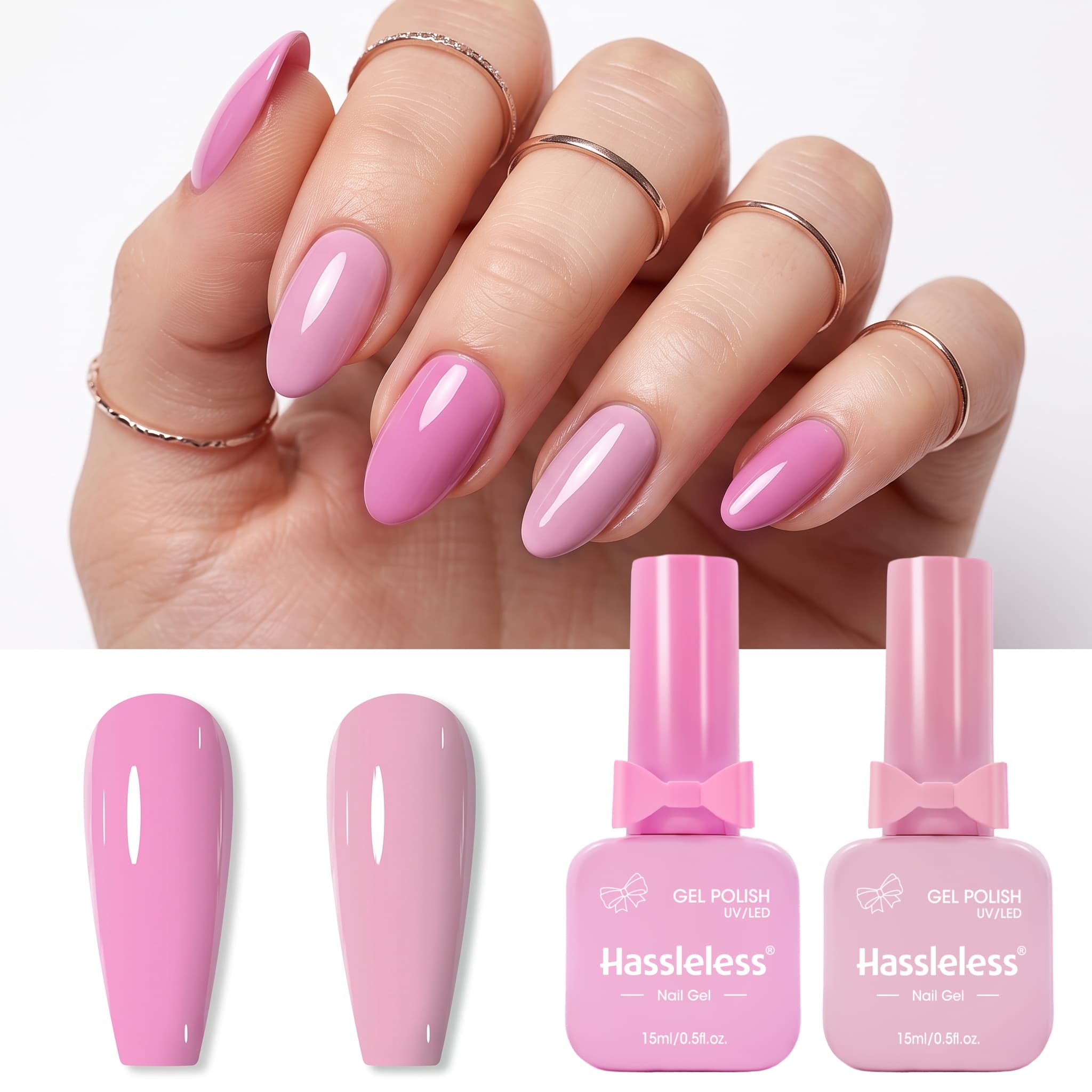 Unkompliziertes 2-teiliges Nag – Nail Art Pink Soft Bewertung und Preis