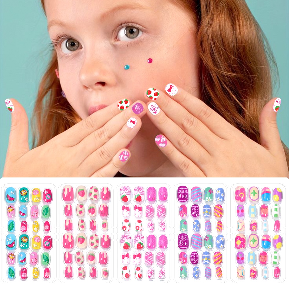 120-teiliges 5er-Set Candy Kid – Nail Art Fake Nails Bewertung und Preis