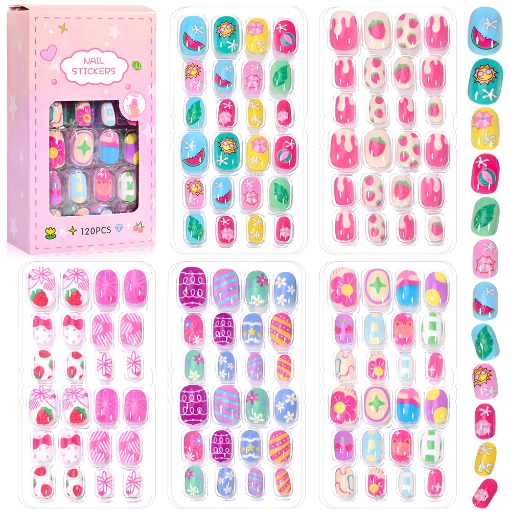 120-teiliges 5er-Set Candy Kid – Nail Art Fake Nails Bewertung und Preis