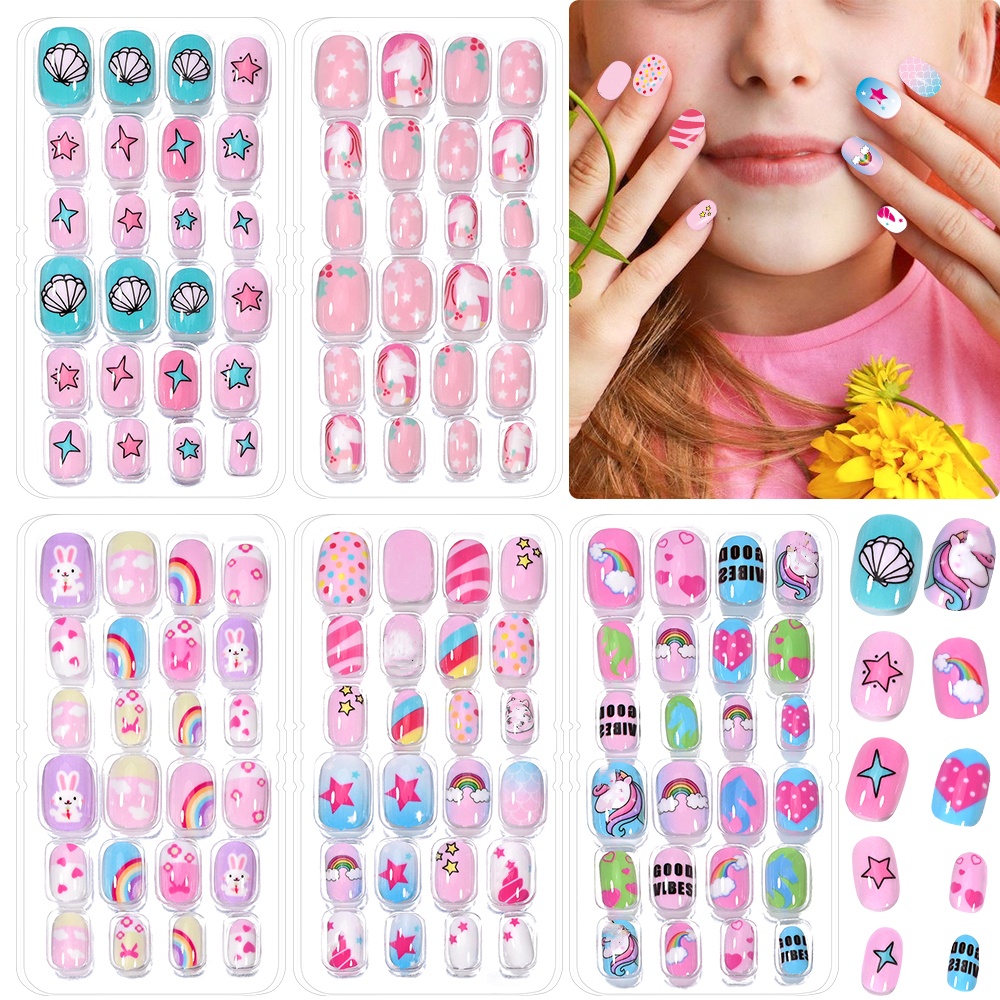 120-teiliges 5er-Set Candy Kid – Nail Art Fake Nails Bewertung und Preis