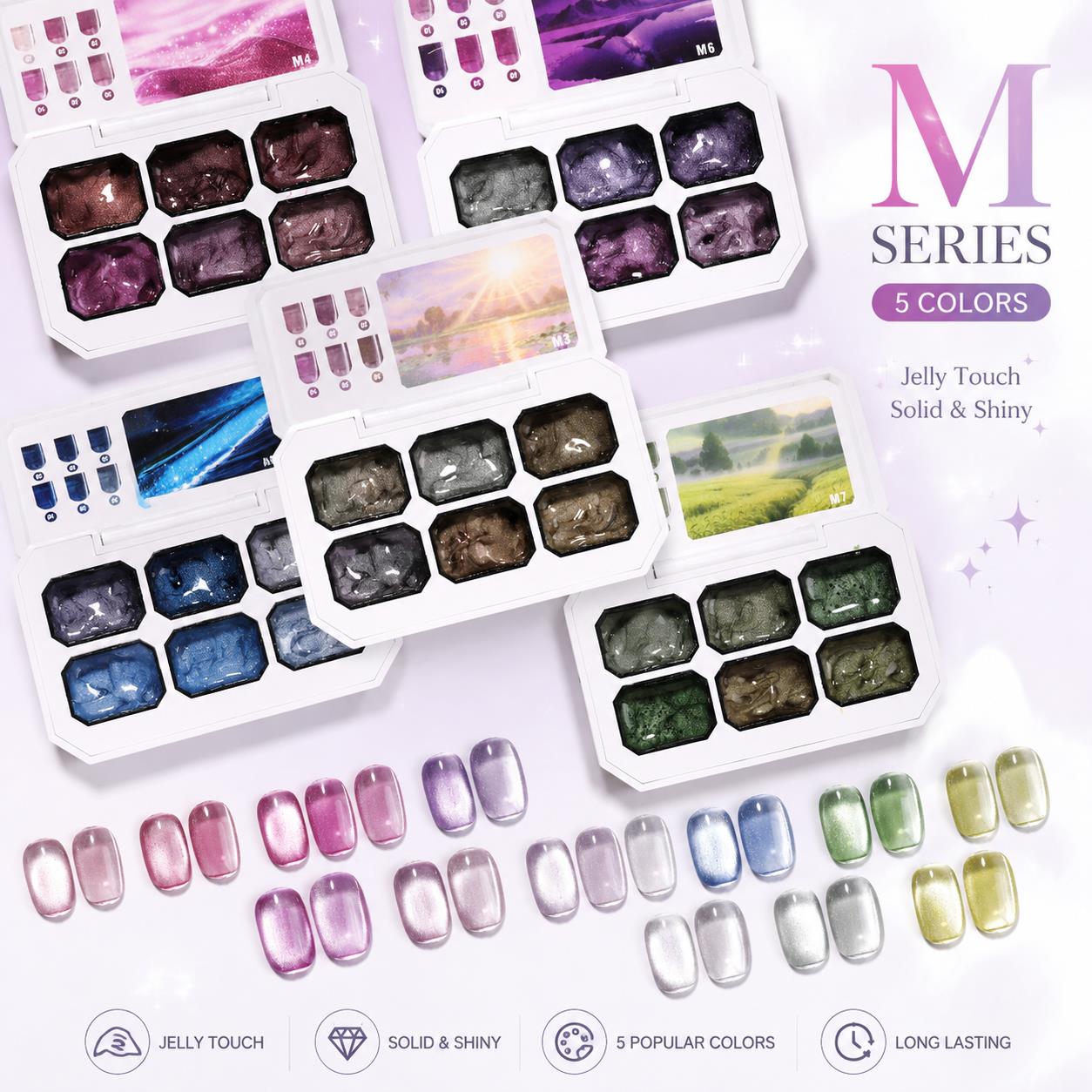 6-Farben Solid Cat Eye Gel Pal – Nail Gel Polish Set Bewertung und Preis
