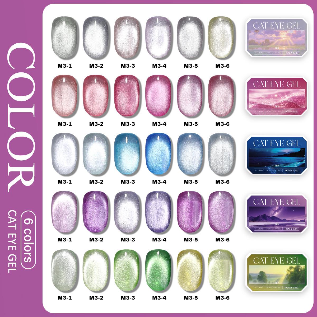 6-Farben Solid Cat Eye Gel Pal – Nail Gel Polish Set Bewertung und Preis