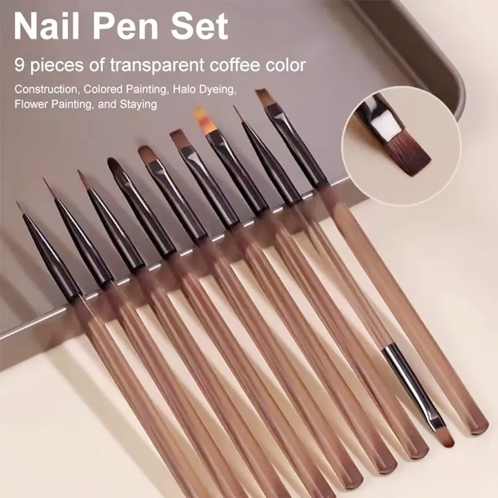 9PCS Nagel Pinsel für Nail art – Nail Art Navy Bewertung und Preis