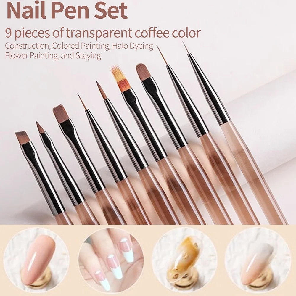 9PCS Nagel Pinsel für Nail art – Nail Art Navy Bewertung und Preis