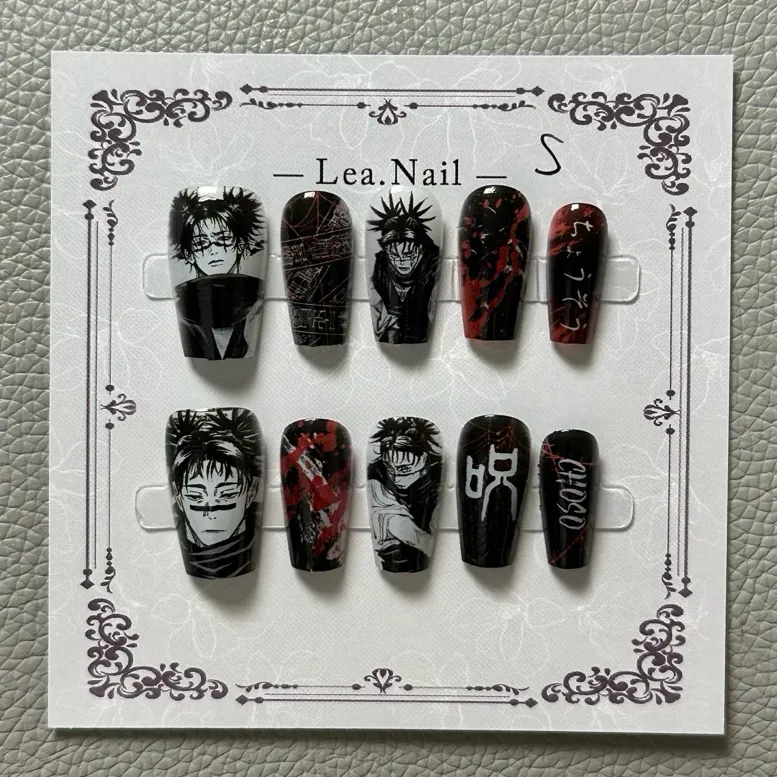 Gojo Satoru Maniküre Katzenaug – Nail Art Motif Bewertung und Preis