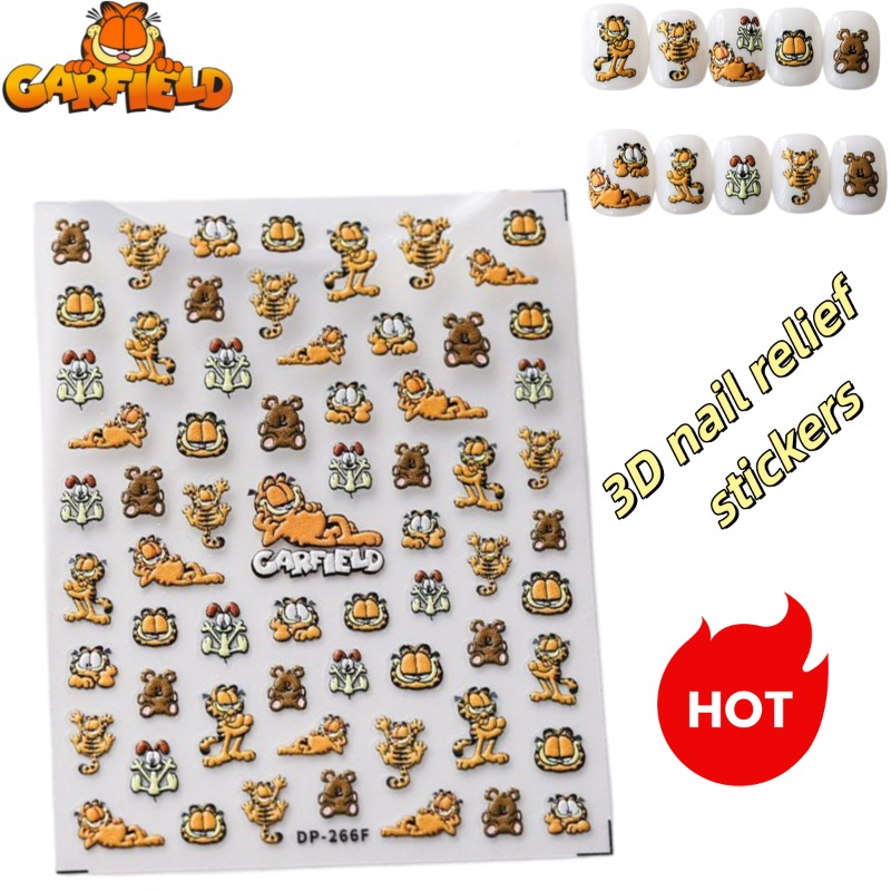 Cartoon Garfield Ins Style Nag – Nail Art Motif Bewertung und Preis